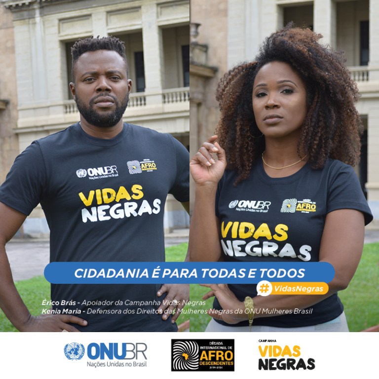 Imagem de 20 de novembro: Campanha da ONU pede o fim da violência contra a juventude negra no Brasil