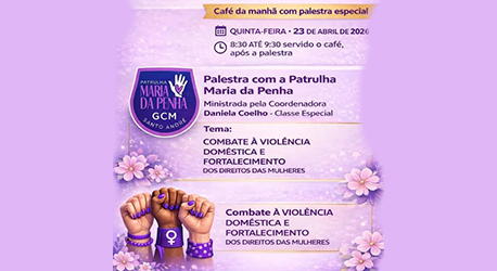 Imagem de Sindserv Santo André realiza café da manhã com palestra da Patrulha Maria Penha 