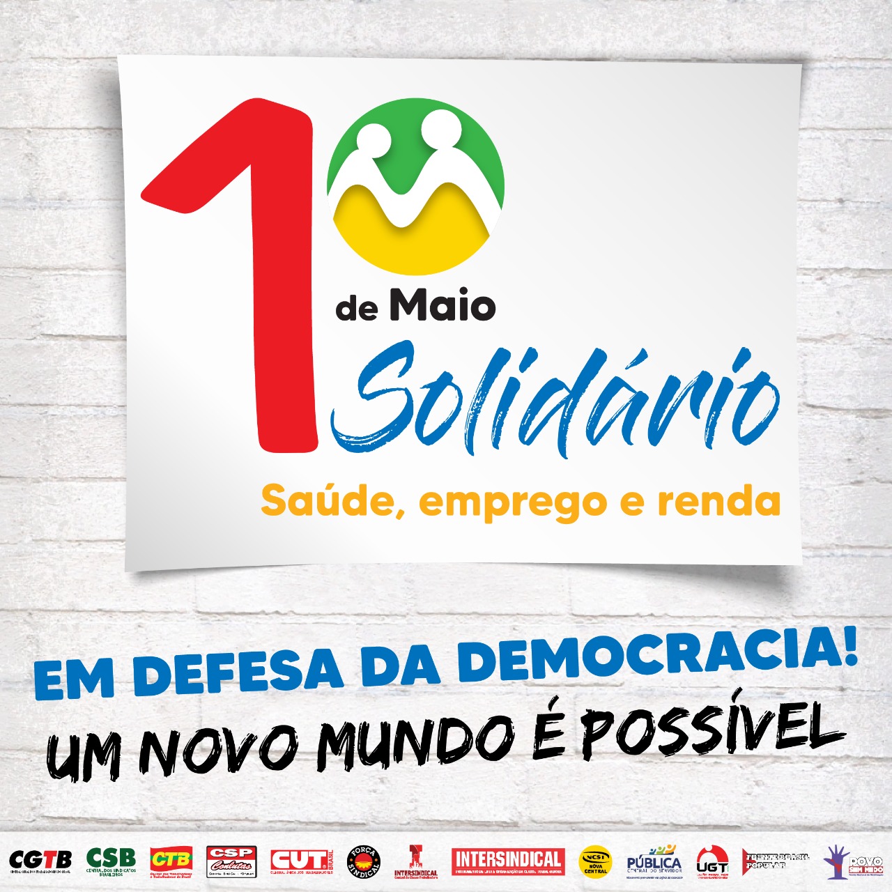 Imagem de Centrais sindicais farão 1º de Maio unificado com shows pela internet
