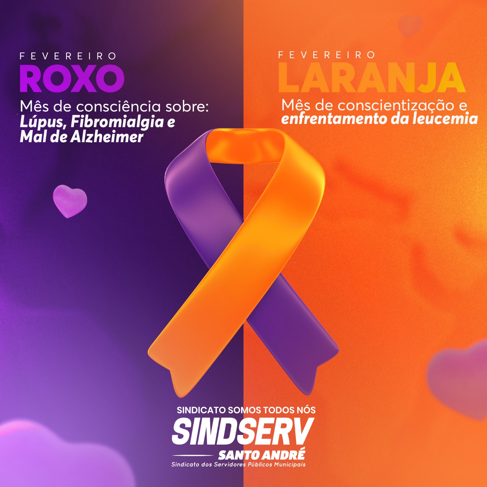 Imagem de Fevereiro roxo e laranja: conscientização sobre doenças crônicas