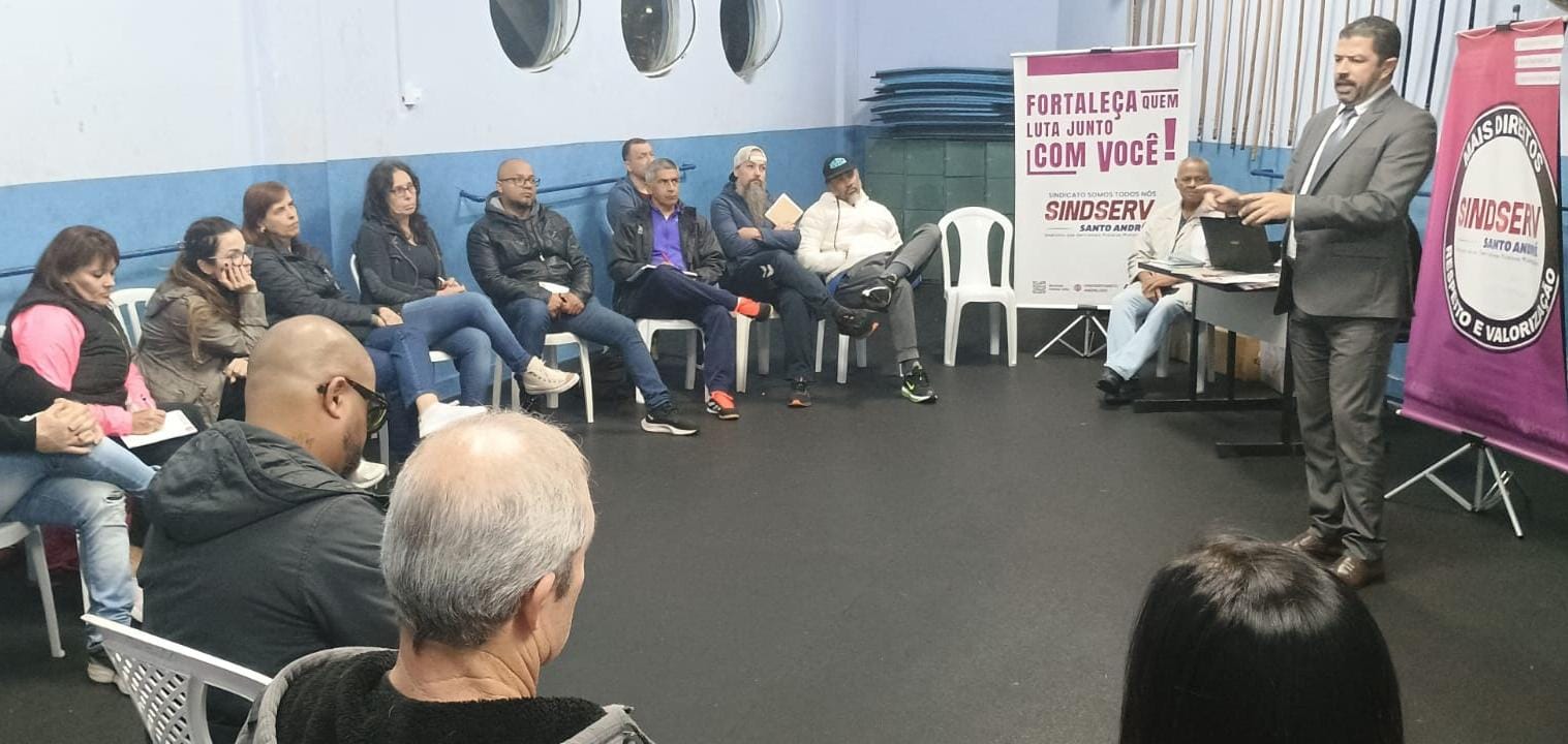 Imagem de Servidores do Esporte participam da reunião do Sindserv Santo André 