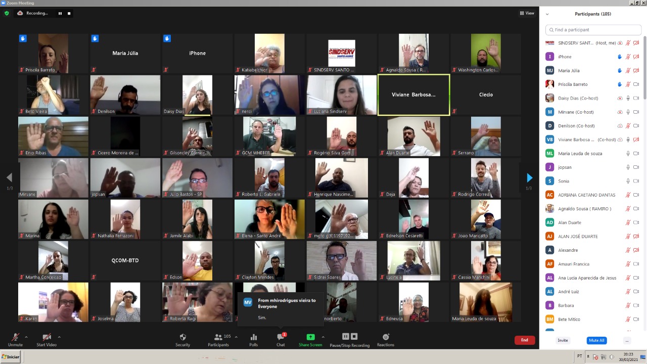 Imagem de Servidores de Santo André aprovam reivindicações da Campanha Salarial 2021