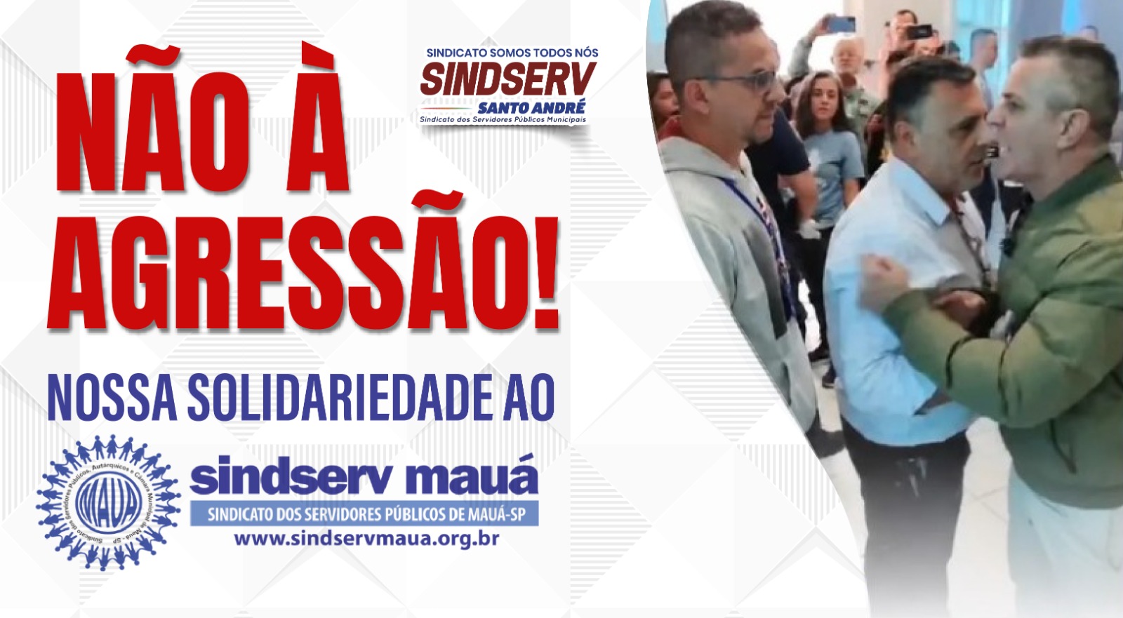 Imagem de Sindserv Santo André repudia agressão de vereador do PL contra sindicalista do Sindserv Mauá