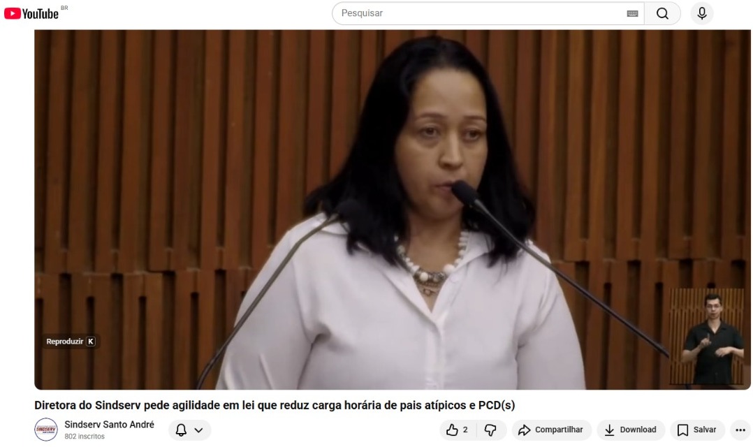 Imagem de Sindserv Santo André defende aprovação urgente da Lei de Redução de Jornada para servidores pais atípicos e com deficiência 