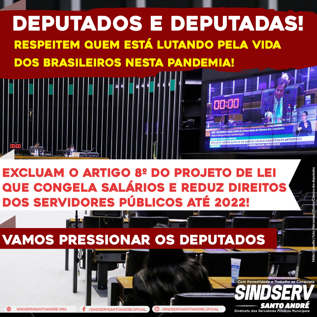 Imagem de Não ao Congelamento dos salários: Pressão contra deputados continua nesta terça-feira (5)