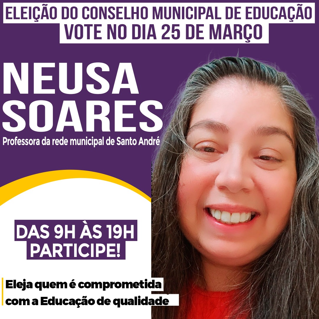 Imagem de Vote na candidata do Sindserv Santo André nas eleições do Conselho Municipal de Educação