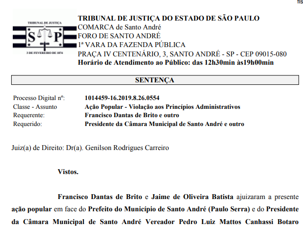 Imagem de Dirigentes do Sindserv Santo André vão à Justiça para anular votação que entregou o SEMASA