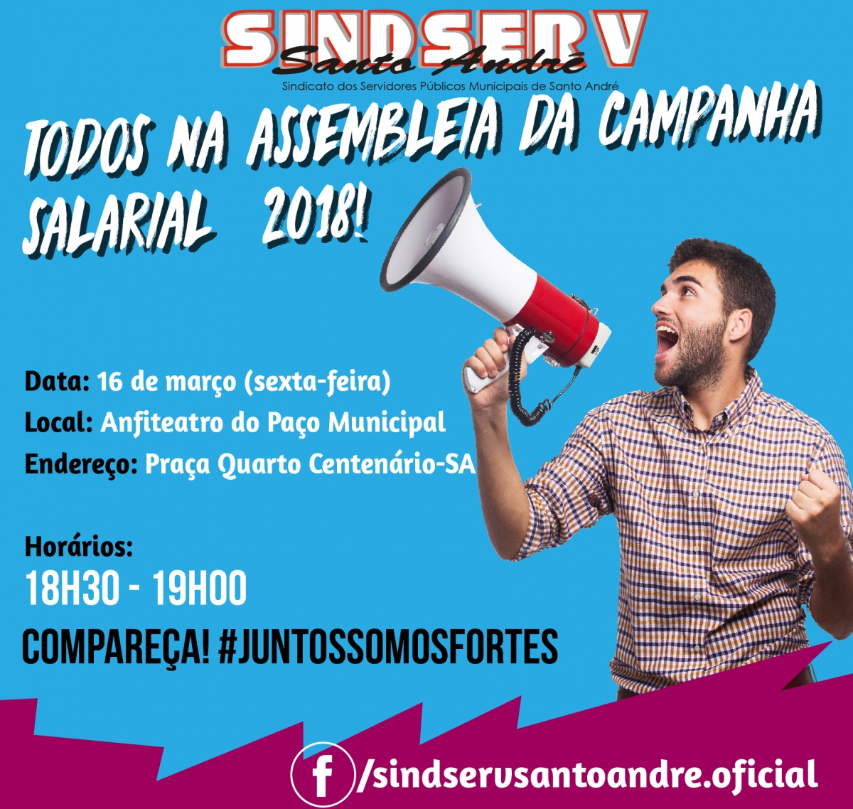 Imagem de Campanha Salarial: Sindserv Santo André convoca assembleia para aprovação da pauta de reivindicações nesta sexta-feira (16)