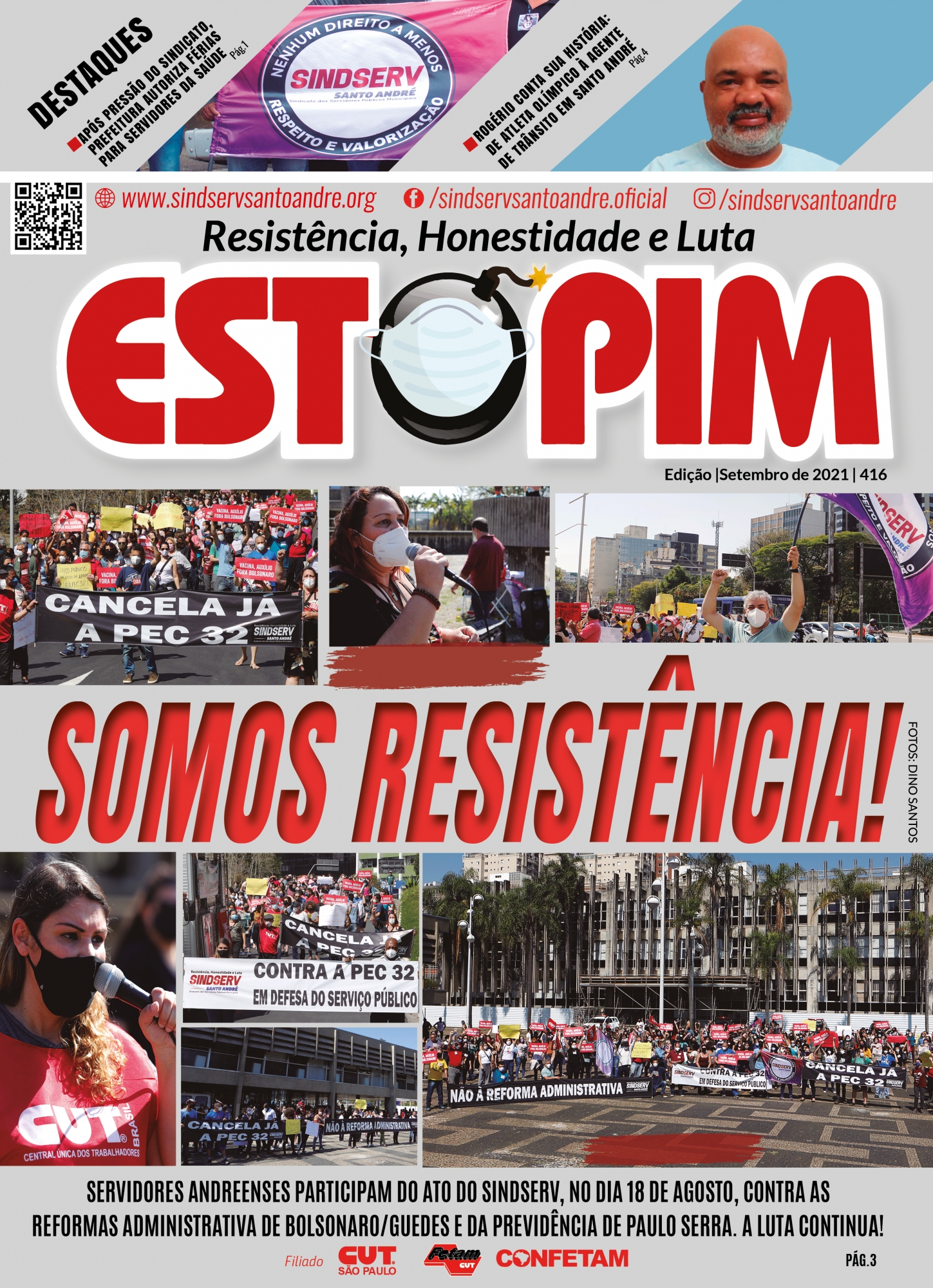 Imagem de Confira a Capa da edição do Estopim-Setembro