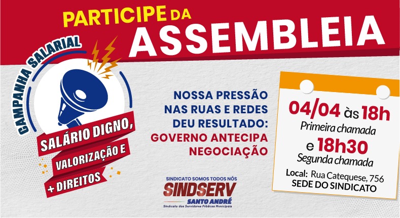 Imagem de Após mobilização do Sindserv junto à categoria, PMSA agenda negociação