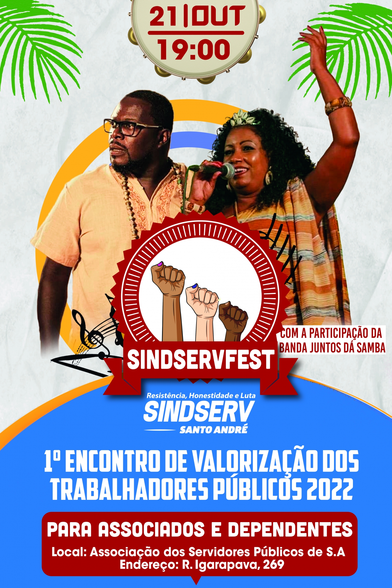 Imagem de Música e valorização são destaques do 1º Sindservfest que acontecerá no dia (21)