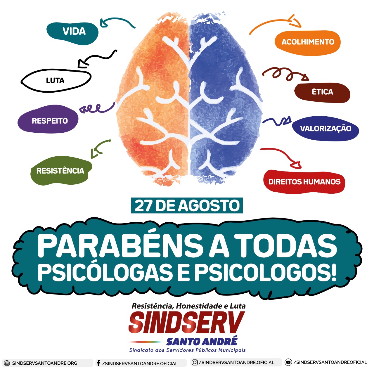 Imagem de Sindserv parabeniza Dia da Psicóloga e Psicólogo