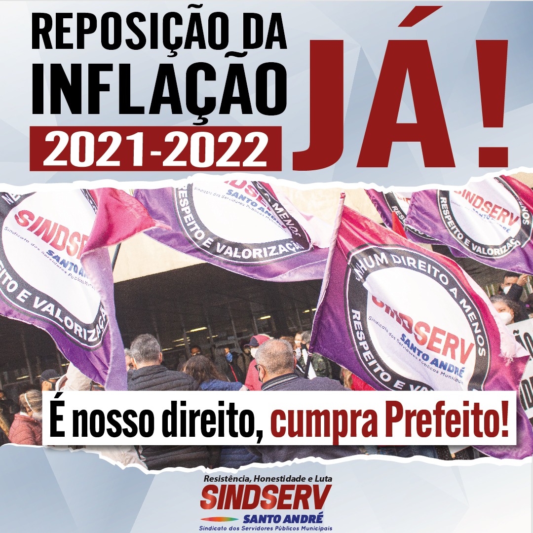 Imagem de Reposição Inflacionária da Inflação de 2021 e 2022 Já!