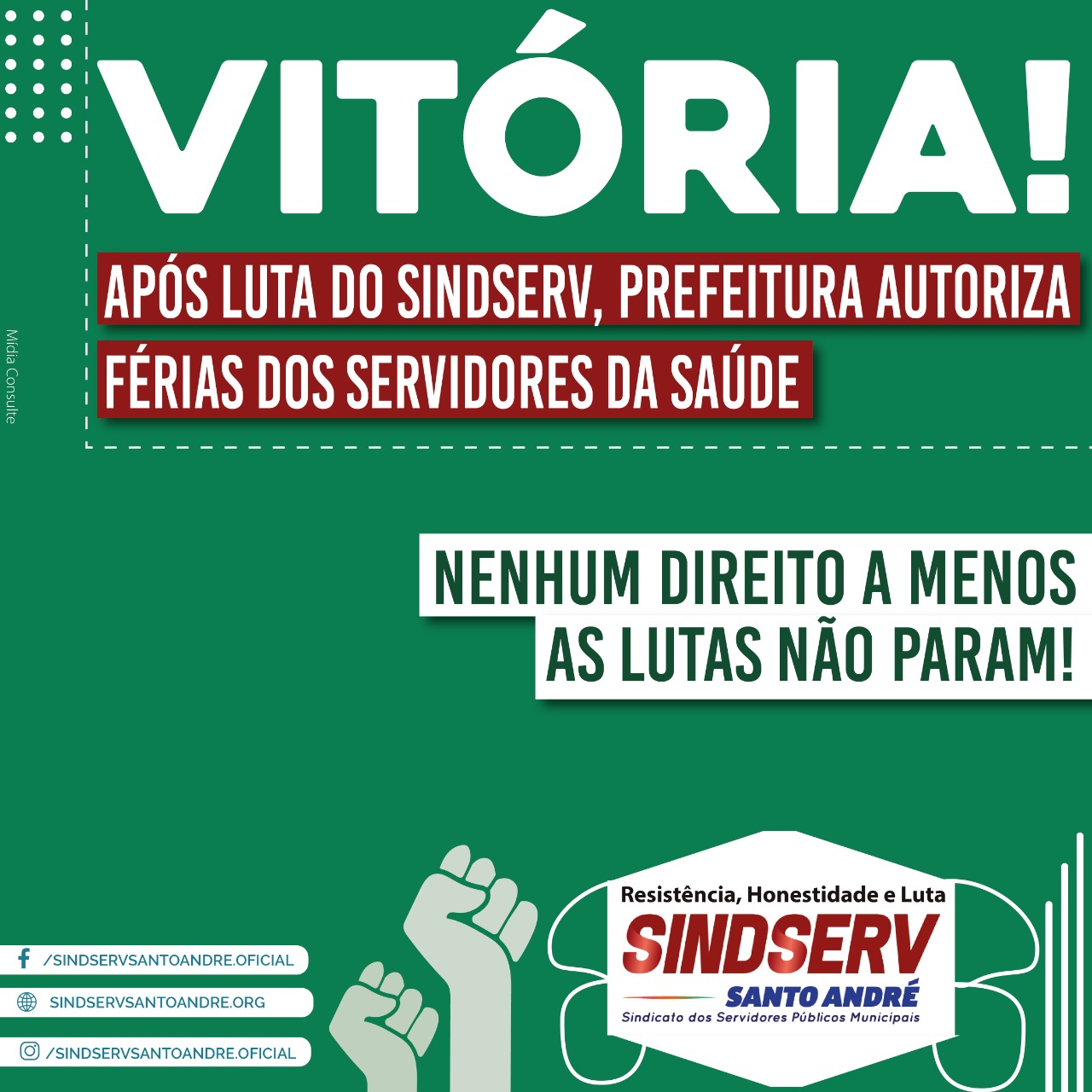 Imagem de Vitória da luta do Sindicato: Prefeitura autoriza férias dos servidores da Saúde