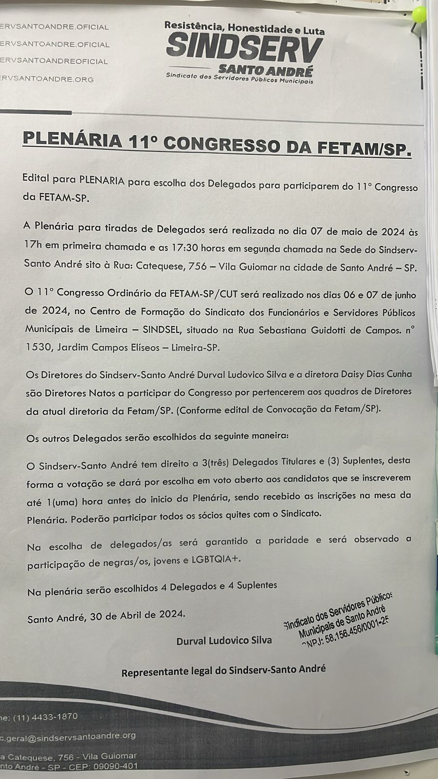 Imagem de FETAM-SP realizará 11º Congresso Estadual 