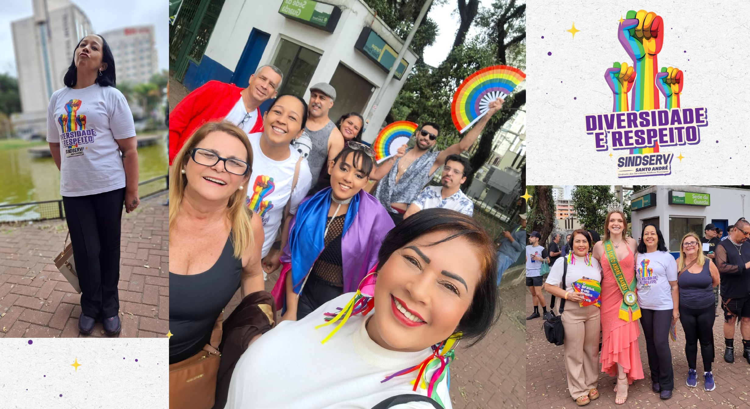 Imagem de Sindserv Santo André e Subsede da CUT-SP no ABC participam da  25ª Parada do Orgulho LGBTQIA+