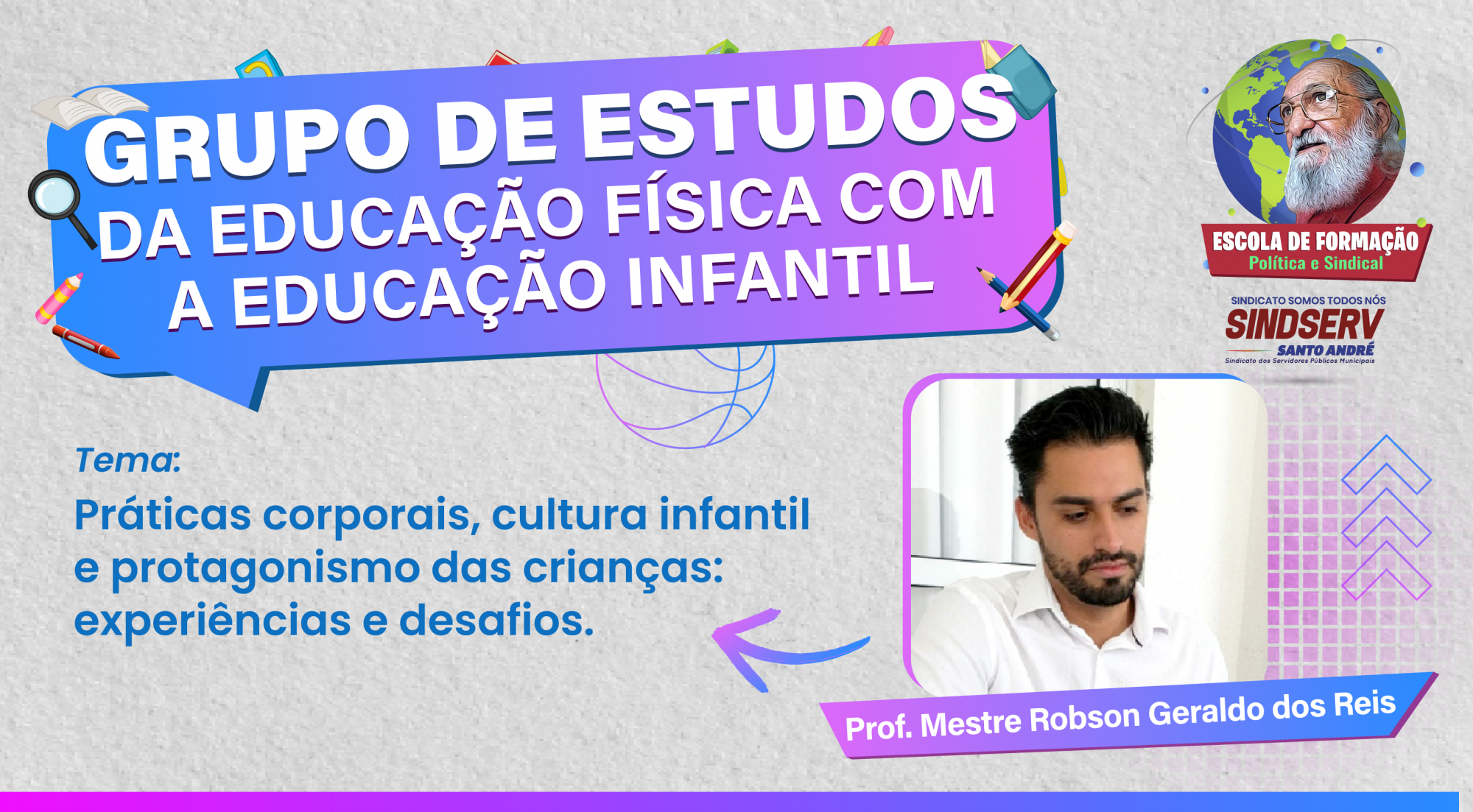 Imagem de Escola de Formação Paulo Freire do Sindserv realiza 2º Encontro do Grupo de Estudos com Professores de Educação Física