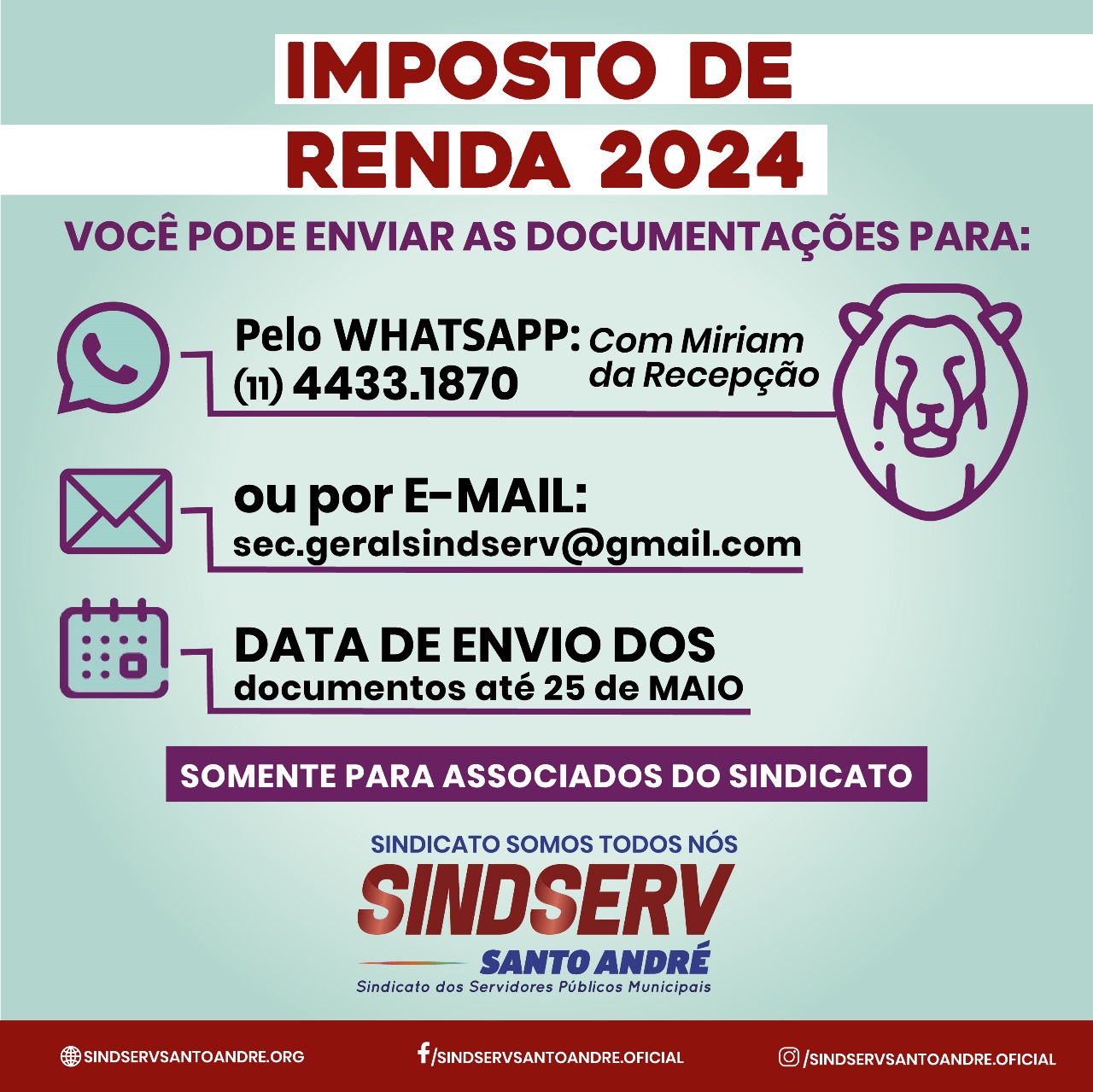 Imagem de Sindicato realiza declaração do Imposto de Renda para associados 
