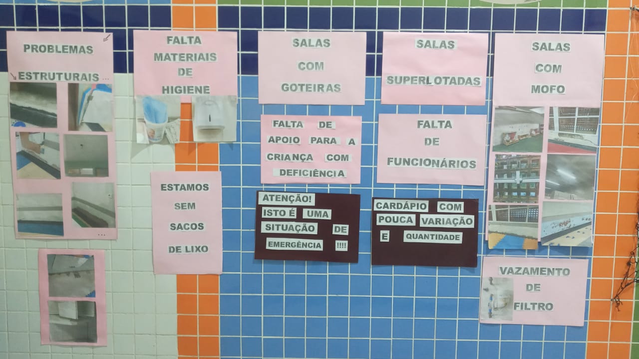 Imagem de Sindserv apoia protesto dos educadores na Creche Maria Campos Santos