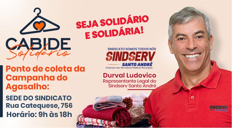 Imagem de  Sindserv Santo André divulga Campanha do Cabide Solidário 